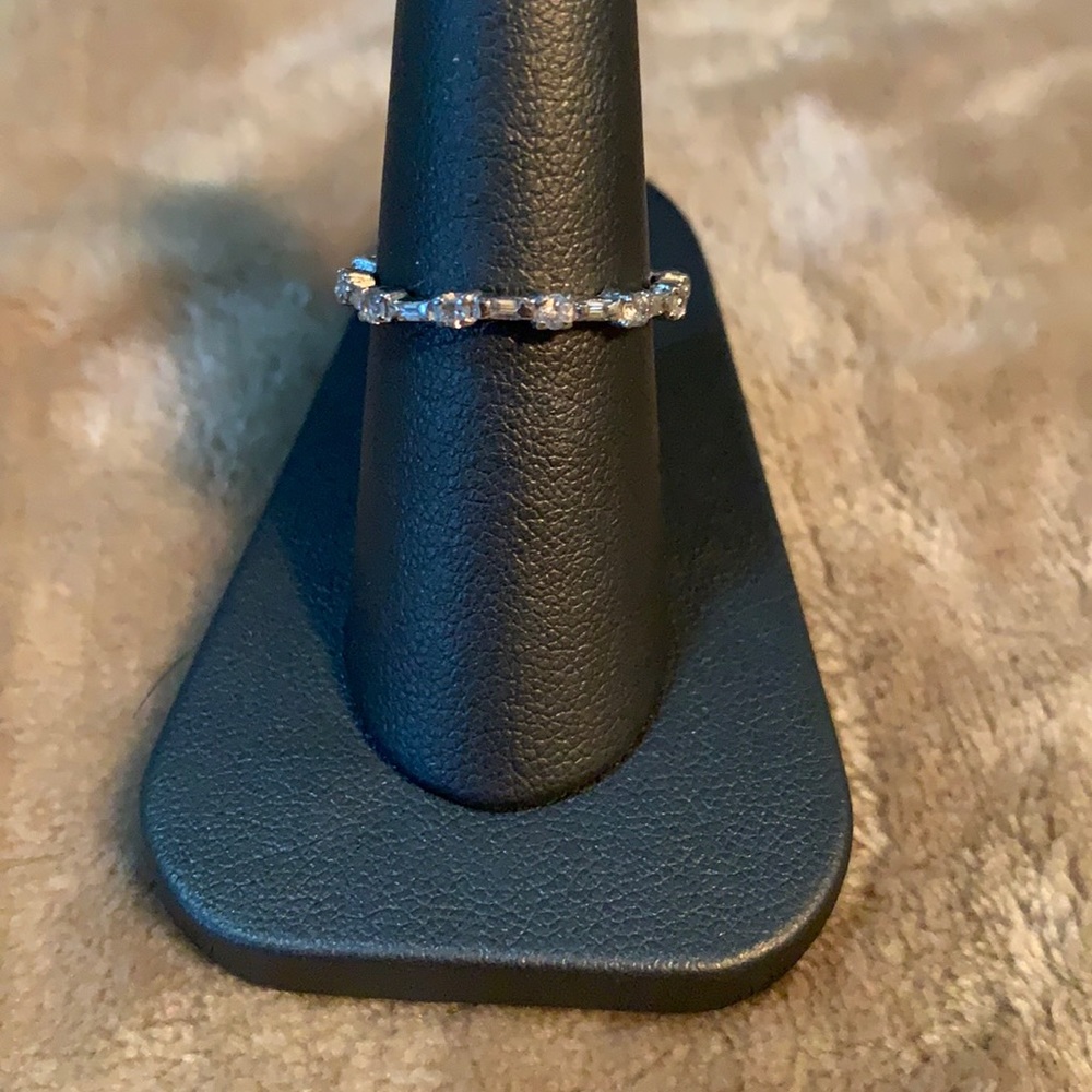 Silver ring with CZ